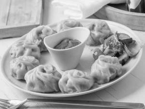 Cheese corn steam momos ( 8 Pieces )