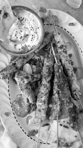 Chicken seekh kebab gravy