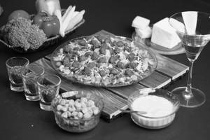Grilled Soya Chunks Salad