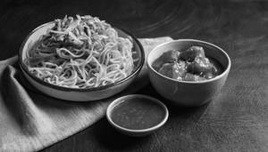 Chowmein with Manchurian