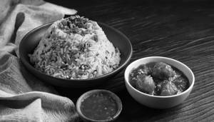 Fried Rice with Manchurian