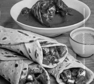 Chilli Paneer Kathi Roll