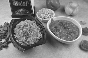 Triple Schezwan Fried Rice (with Gravy)