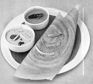 Ghee onion dosa