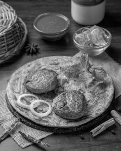 Chicken Galawati Kebab With Paratha