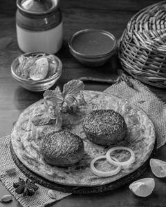 Mutton Galawati Kebabs With Paratha
