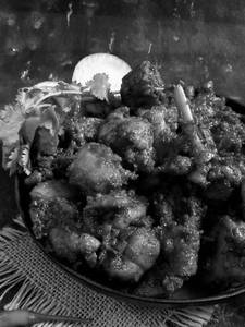 Dry fry roasted