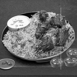 Boneless chilli   family pack chicken biryani