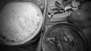 Steamed Rice And Rasam