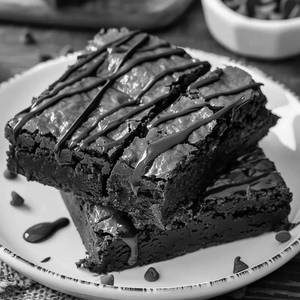 Eggless Almond Brownie