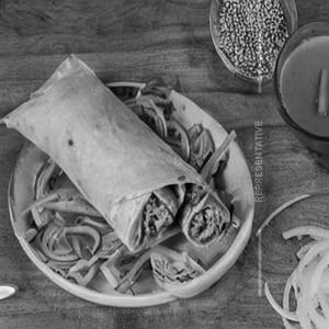 Soya malai chaap roll