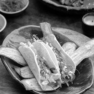 Enoki Mushroom Tacos