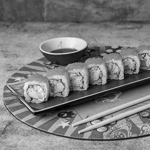 California Sushi With Crab Sticks And Avocado