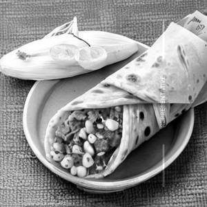 Garlic Sweet Corn Kathi Roll