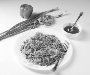 Veg hakka noodles