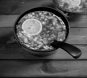 Lemon coriander soup [ veg]