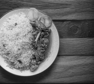 Basanti Pulao+ Chicken Kosha