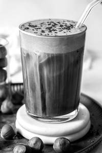 Banana caramel cold coffee