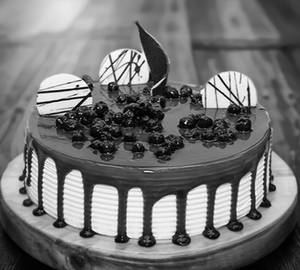 Eggless blueberry cake