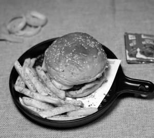 Cheese loaded burger