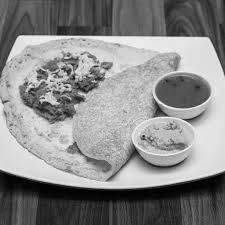 Butter chicken dosa