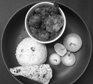 Basmati Rice & Chicken Kosha (2 Pcs)