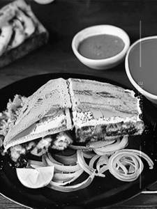 Tandoori paneer tikka  sandwich