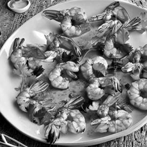 Garlic Oyster Prawns