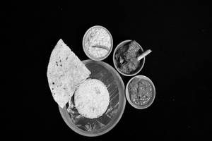 Basanti Pulao With Mutton Kosha And Chana Daal