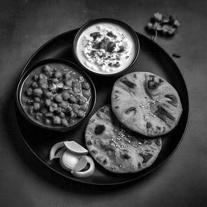 Chana Masala + Veg Raita + 2 Millet Roti