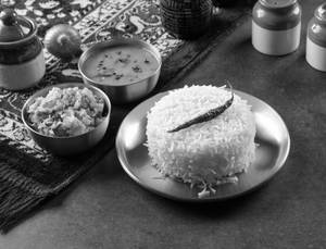Rice Dal With Aloo Chokha