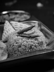Ghee Poondu Podi Rice