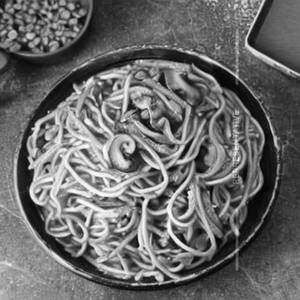 Mushroom noodles