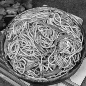 Veg burnt garlic noodles