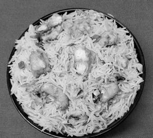 Mushroom Fried Rice Prawns