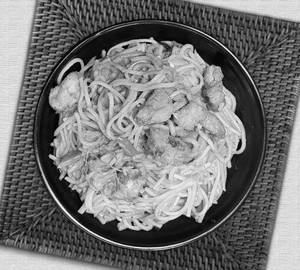 Chilli Corriender Noodles Prawns