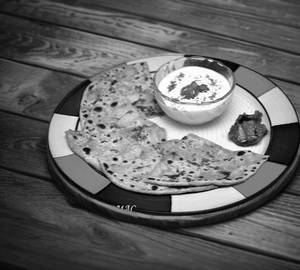 2 Aloo Paratha with Curd