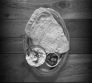 2 Sada Paratha with Sabji