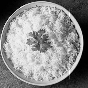 Plain white rice