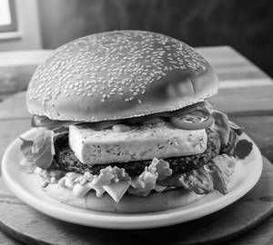 Cheese and paneer burger