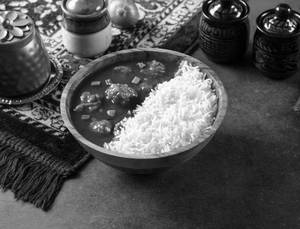 Mushroom Manchurian Rice Bowl