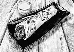 Single egg double chicken roll