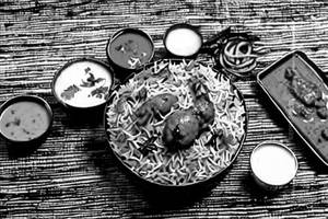 Chicken keema biryani