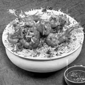 Bucket Prawns Biryani