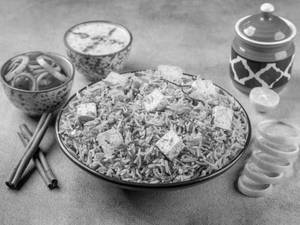 Greenery Special Biryani with Raita