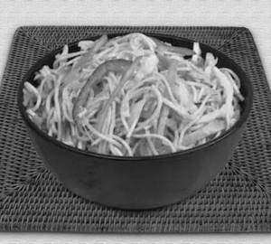 Double egg french noodles