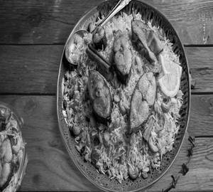 Dum fish chilli biryani