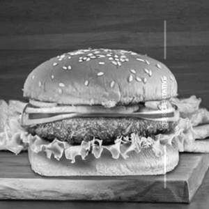 Shahi double chicken tikki cheese grilled burger