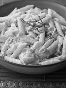 Fish Penne Pasta With Four Cheese Sauce