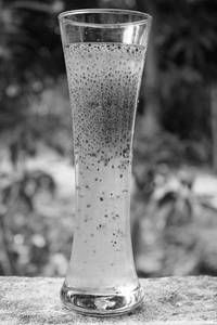 Lemon Juice With Basil Seeds